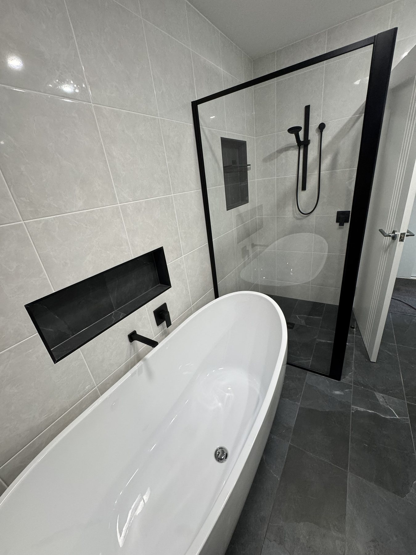 Clean modern bathroom after a regular cleaning visit